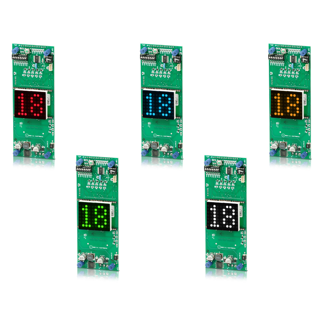 EV210-XXXXX | 30mm Dot Matrix 1 Inch Characters 60mm W x 160mm H x 44.5mm D Vertical