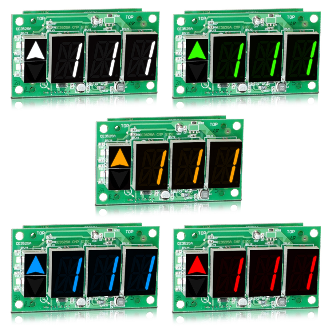 MH410-XX | 1 Inch Character Remote Position Indicator RDI 4.10"W x 2.30"H x 2.125"D Horizontal