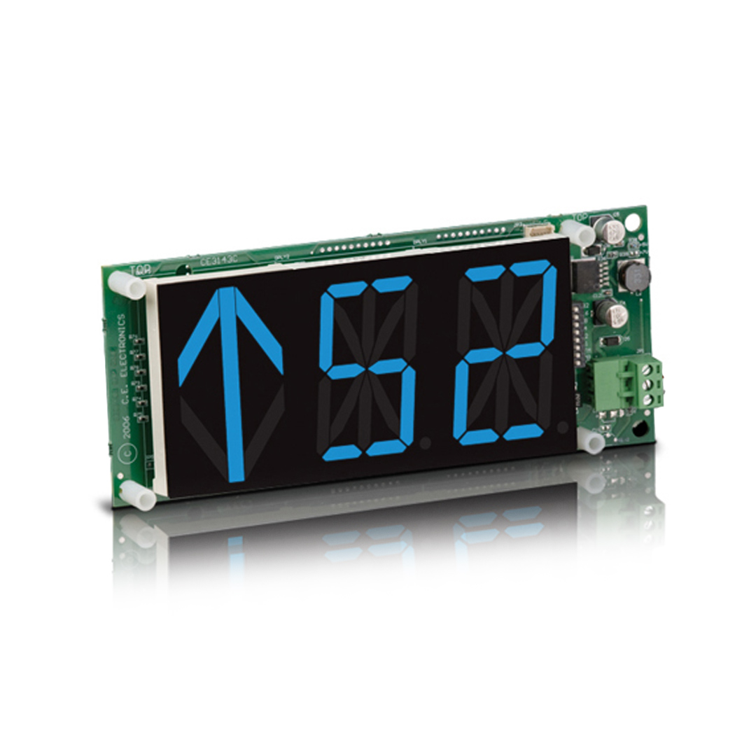 OS222-XXXXX | 2.2 inch Character Remote Display Indicator RDI Segmeted LED 7.500"W x 3.100"H x 1.375"D